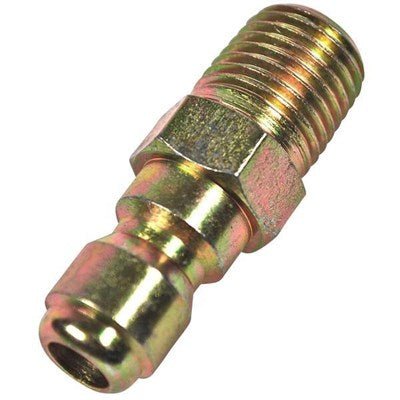 1/4 Free Flow Male Quick Connect Steel/Zinc MPT - CleanCo