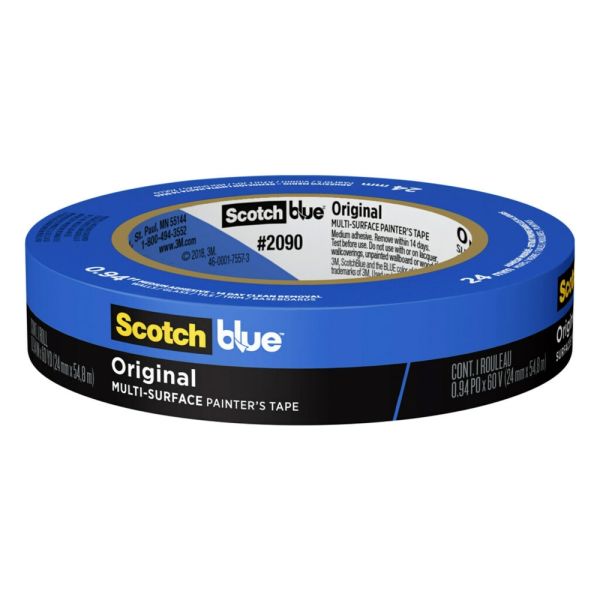 3M, Blue Painter's Masking Tape, 0.94" x 60 Yards, 5 MIL - CleanCo