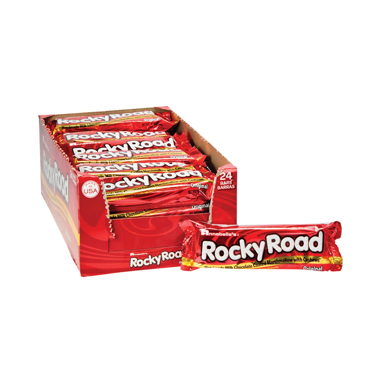 Annabelle's Rocky Road Candy Bar, 1.8 - Ounce Bars - CleanCo