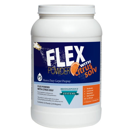Bridgepoint Systems Carpet Cleaning Prespray Flex Powder W/Citrus Solv 6.5 Lbs - CleanCo