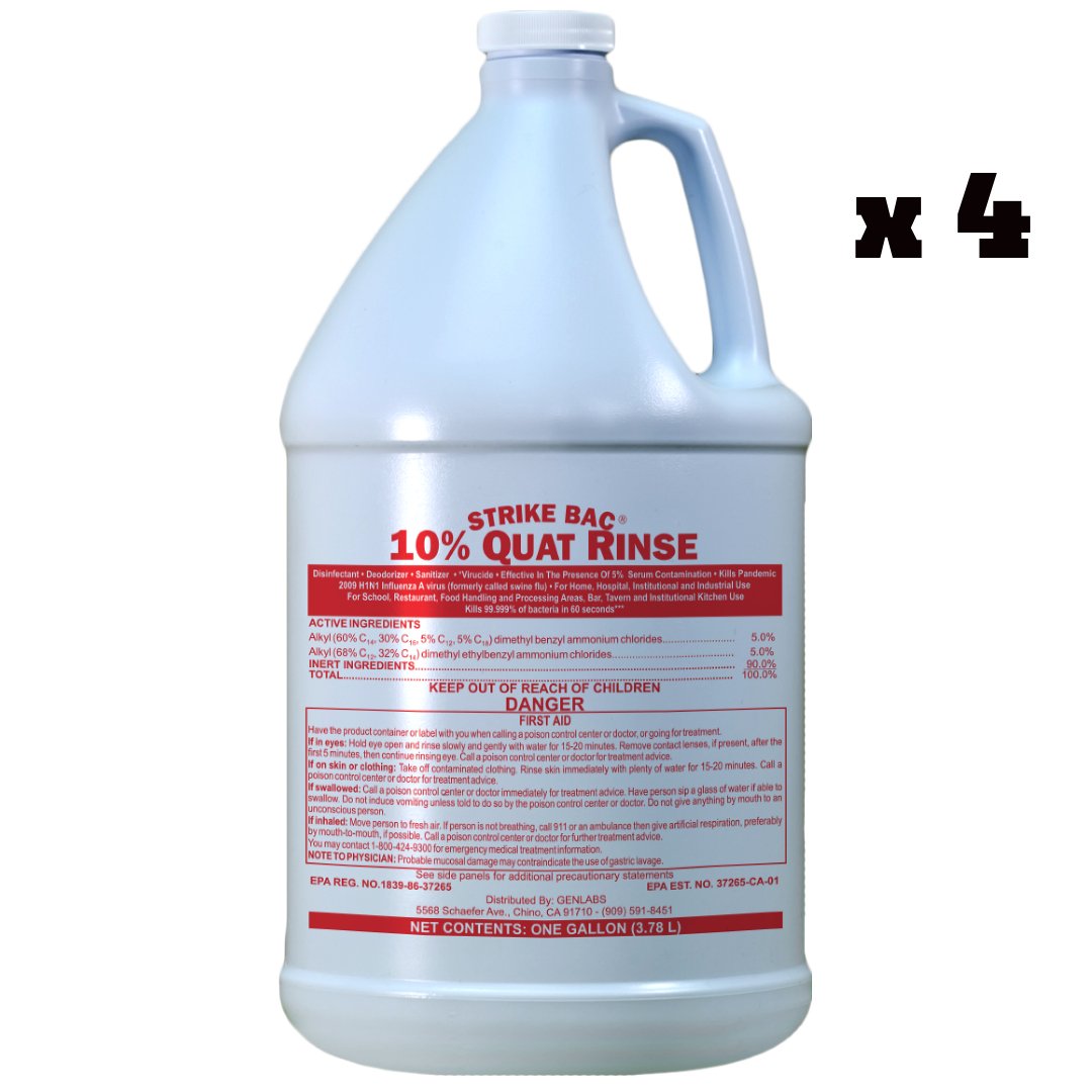 Genlabs Strike Bac® 10% Quat Rinse - CleanCo