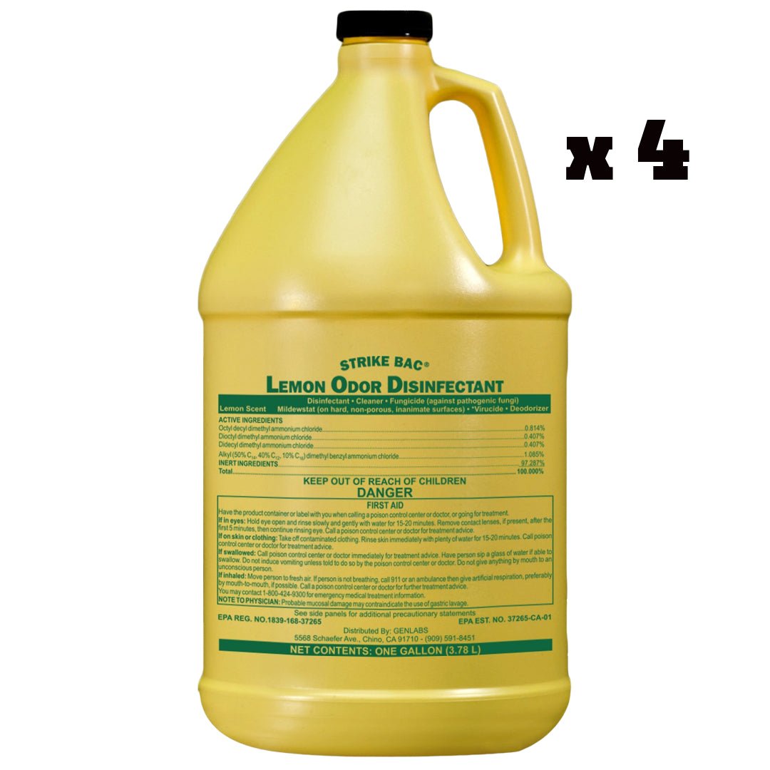 Genlabs Strike Bac® Lemon Odor Disinfectant Cleaner - CleanCo