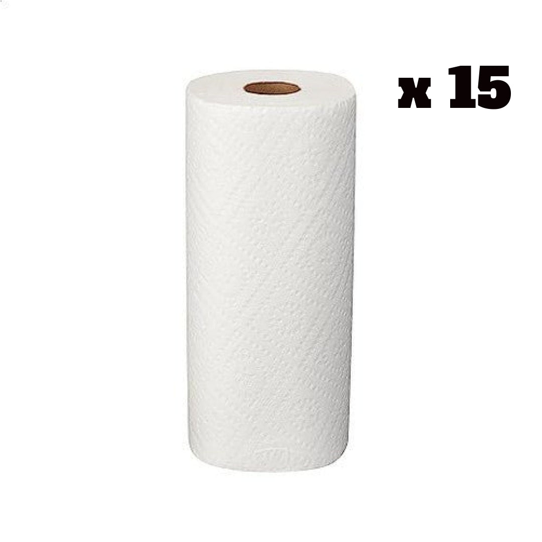 Royalty 2 - Ply Kitchen Paper Towels, White, 85 Sheets/Roll - CleanCo