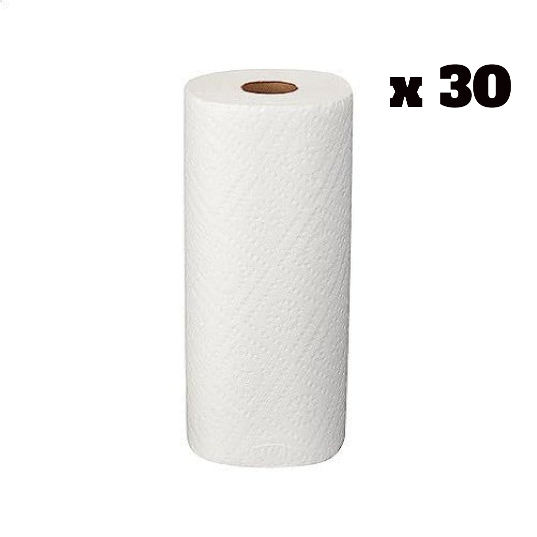 Royalty 2 - Ply Kitchen Paper Towels, White, 85 Sheets/Roll - CleanCo