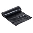 Royalty Low Density Trash Can Liner 56 Gallon 42 x 47 1.5mil Black - CleanCo