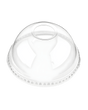 12 - 24oz PET Dome Lid w/Hole 98mm - PETDL-98 - CleanCo