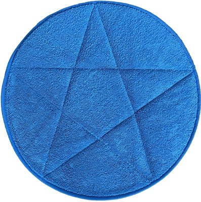 19" Blue Microfiber Loop Pile Carpet Bonnet - CleanCo