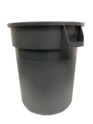 32 Gallon Trash Can Gray - CleanCo