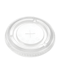 32oz PET Flat Lid, w/Hole - PETFL-107 - CleanCo