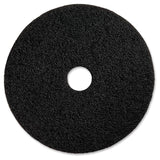 3M™ Floor Pads, Black, 3‑Inch Center Hole, 17" - CleanCo