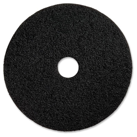 3M™ Floor Pads, Black, Hi Pro Strip, 3‑Inch Center Hole, 20" - CleanCo