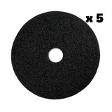 3M™ Floor Pads, Black, Hi Pro Strip, 3‑Inch Center Hole, 20" - CleanCo
