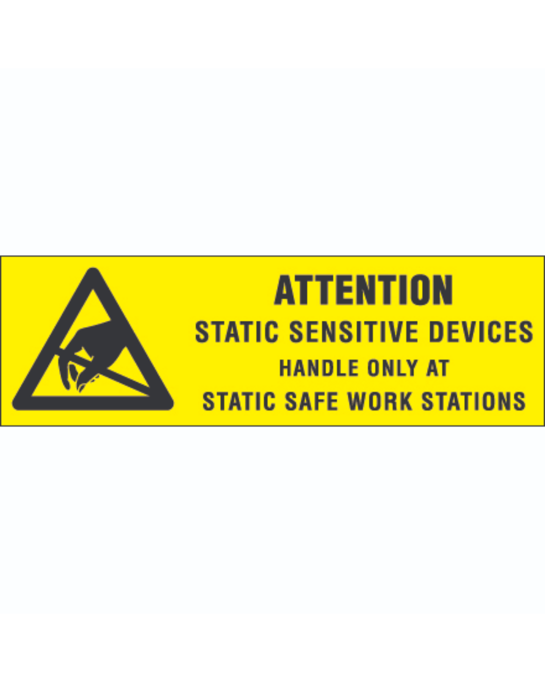 5/8 x 2" - "Attention - Static Sensitive Devices" Labels