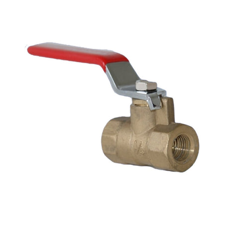 Ball Valve Female x Female 1/4" Brass - CleanCo