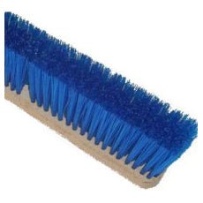 BLUE POLYPROPYLENE GARAGE BRUSH – 18″ WOOD BLOCK - CleanCo