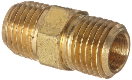 Brass Hex Nipple, 1/4" X 1/4" - CleanCo