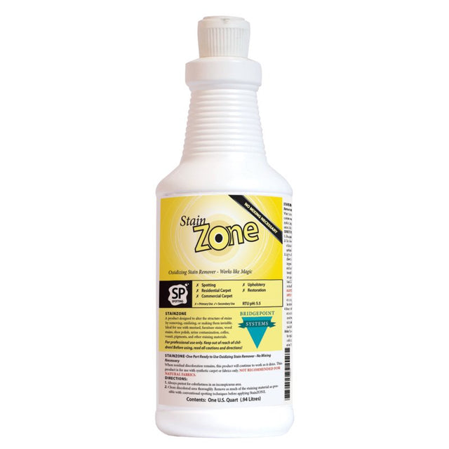 Bridgepoint Systems Stain Remover Stain Zone Oxidizer Quart - CleanCo