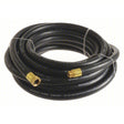 Continental Garden Hose, EPDM, 3/4 in Inside Dia., 3/4 in MGHT x 3/4 in FGHT, Black - CleanCo