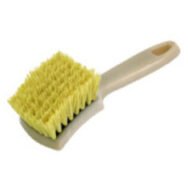 Crimped Cream Color Poly Sidewall Brush - CleanCo