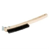 Curved Handle Style Scratch Brush W/ Scraper - CleanCo