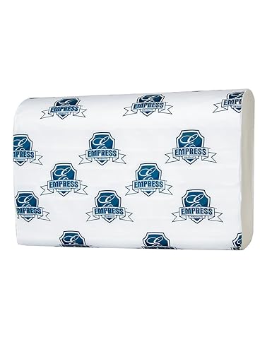 Empress HT 400011 Multifold Towel, 9.45" Length, 9.06" Width, White (Pack of 4000) - CleanCo