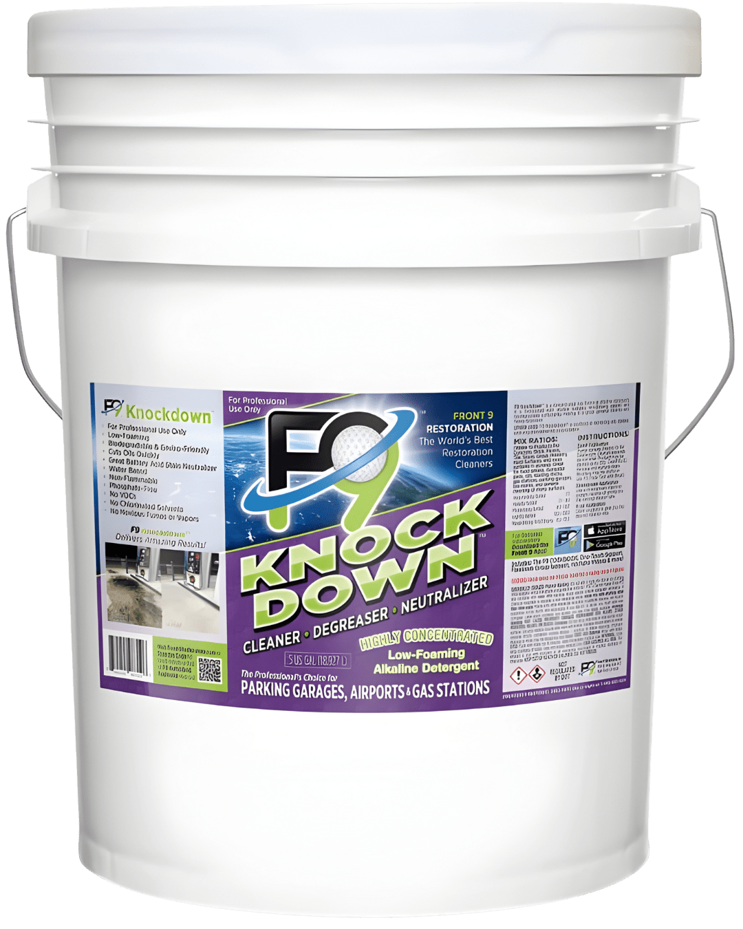 F9 Knockdown, Low - Foam Cleaner, Degreaser, Neutralizer - F9K5 - CleanCo