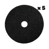 Floor Pads, Black, 20" - CleanCo