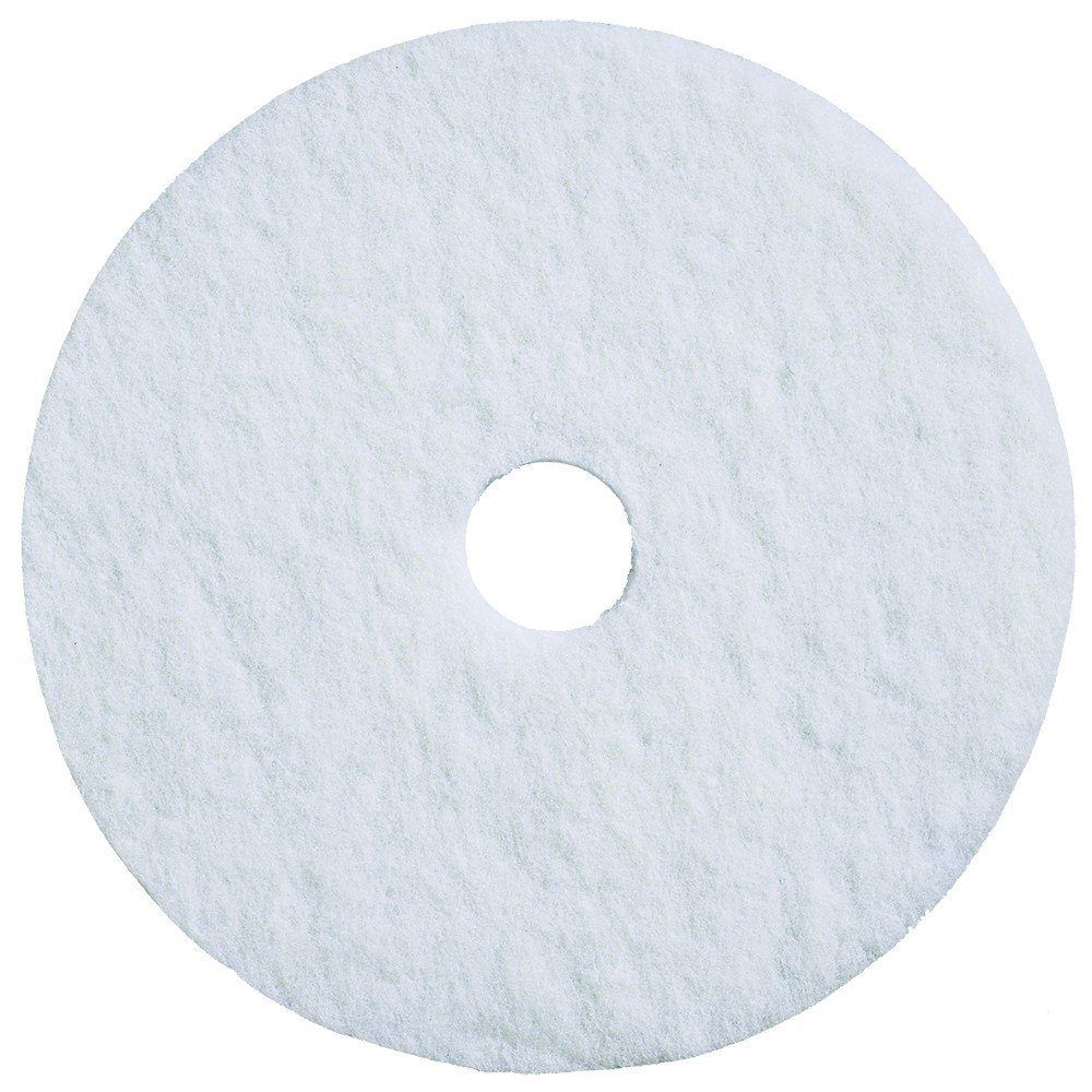 Floor Pads, White, 14" - CleanCo