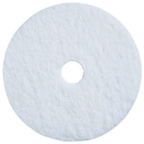 Floor Pads, White, 17" - CleanCo