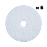 Floor Pads, White, 20" - CleanCo