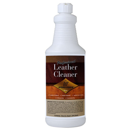 Hydro-Force Leather Cleaning Professional Leather Cleaner Quart - CleanCo