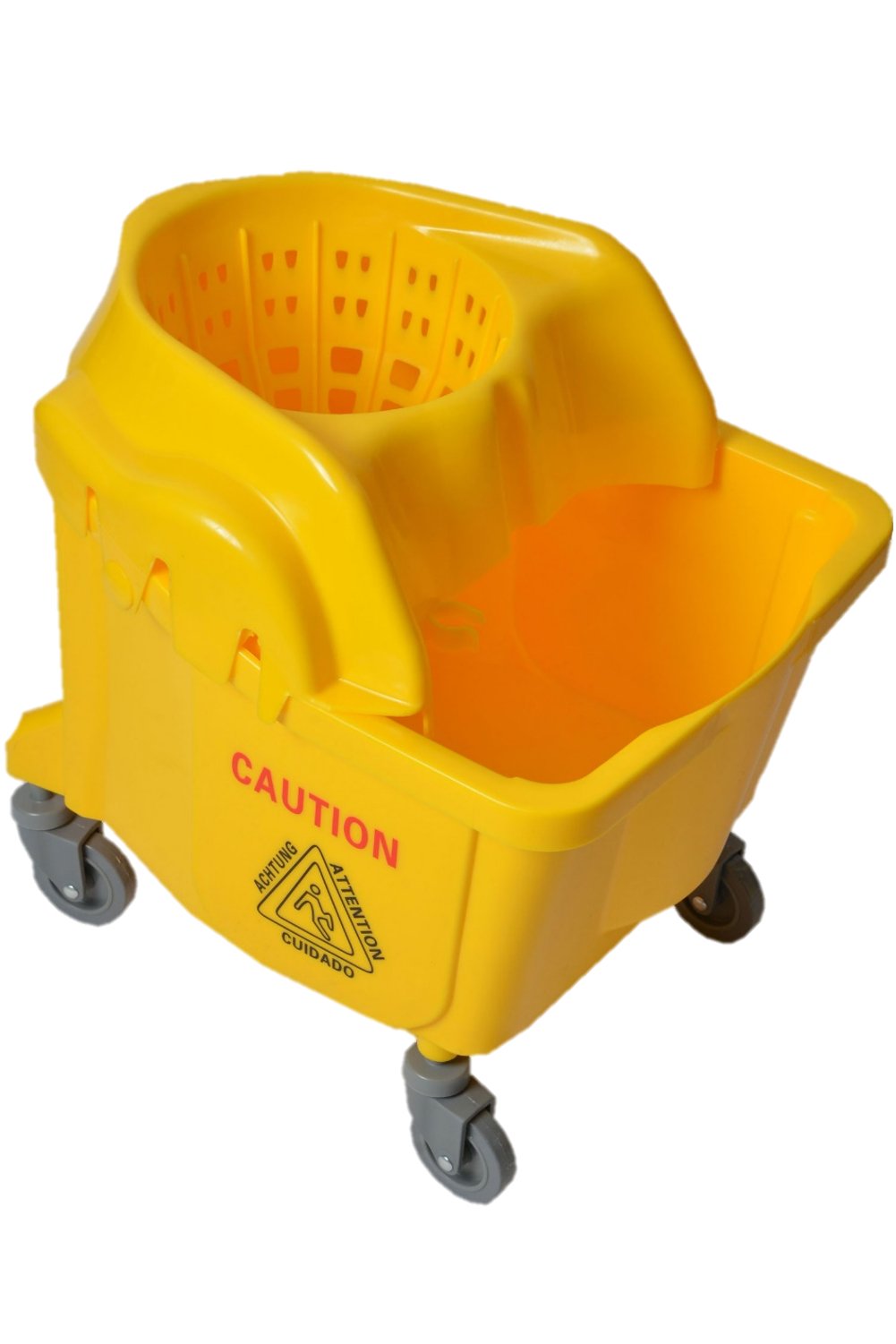 Institutional Mop Bucket & Wringer 35 Liter – Yellow - CleanCo