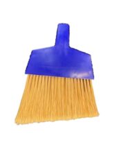 Large Angle Broom With Blue Cap – Flagged Bristles Head Only - CleanCo