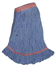Large Blue Looped End Wet Mop 1.25" Band - CleanCo
