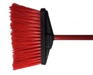 Light Sweep Upright Broom Stiff- 5″ Trim Red – Head & Handle - CleanCo