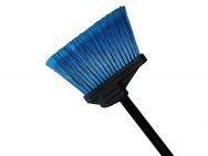 Lobby Broom – 4″ Trim Blue – Head And 30″ Black Handle - CleanCo