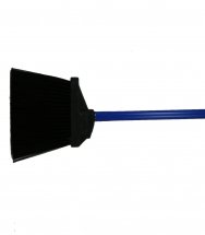 Lobby Broom – 5″ Trim Black – Head And 4′ Blue Handle - CleanCo