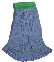 Medium Blue Looped End Wet Mop 5" Band - CleanCo