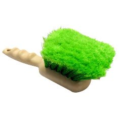 Medium Stiff Green Flagged Plastic Vehicle Utility Brush 8″ Handle - CleanCo