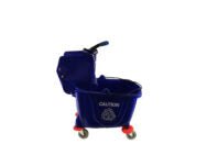 Mop Bucket & Wringer 35 Liter – Blue - CleanCo