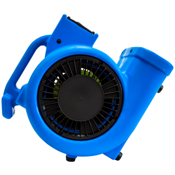 Omni Dry, Mini Air Mover, with Daisy Chain, 1.8 AMP, 1/5 HP, 3 - Speed, Blue - CleanCo