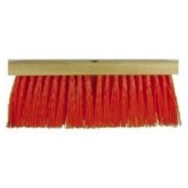 ORANGE POLY BRISTLE STREET BROOM – 16″ - CleanCo