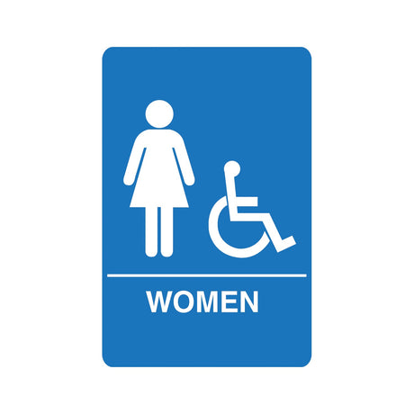 Palmer Fixture IS1004 Women’s Accessible ADA Restroom Sign - CleanCo