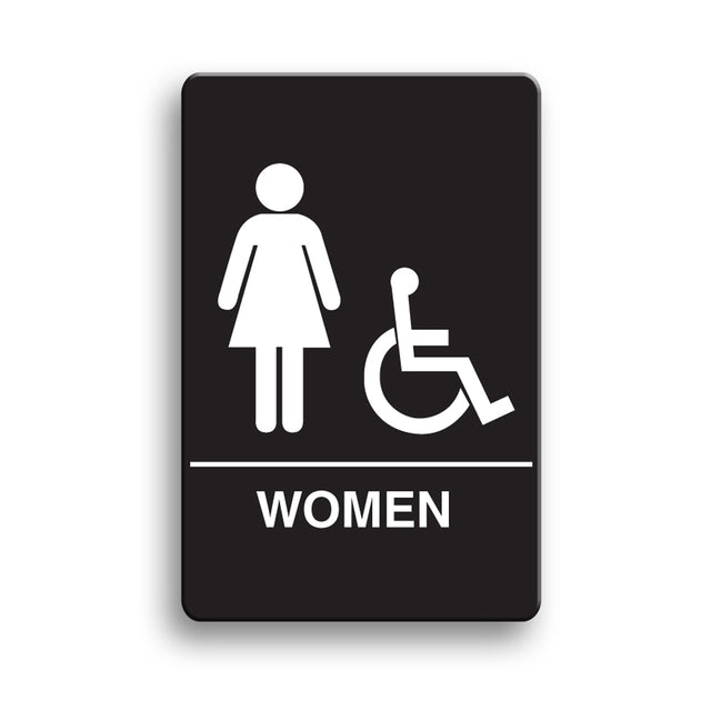 Palmer Fixture IS1004 Women’s Accessible ADA Restroom Sign - CleanCo