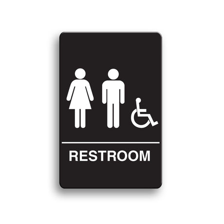 Palmer Fixture IS1006 Unisex Accessible ADA Restroom Sign - CleanCo