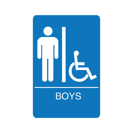 Palmer Fixture IS1007 Boys Accessible ADA Restroom Sign - CleanCo