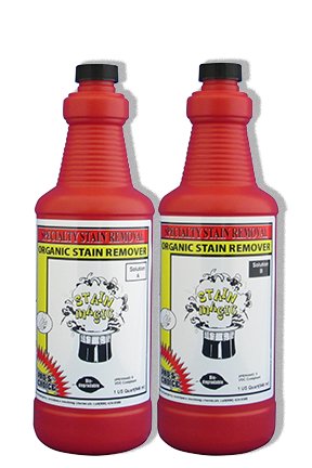 Pro's Choice Stain Remover Stain Magic Parts A & B Quart Bottles - CleanCo