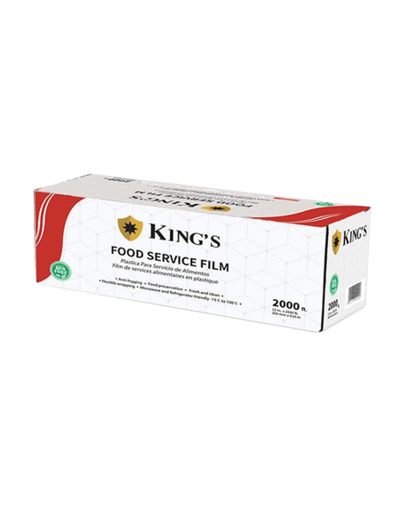 PVC Food Wrap, 24" x 2000ft, 35 Gauge - FW-242000-35 - CleanCo