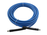 Raptor Blast 1/4" x 50' 3000PSI Blue Non - Marking Carpet Cleaning Solution Hose - CleanCo