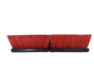 RED POLYPROPYLENE GARAGE BRUSH – 18″ BLACK PLASTIC BLOCK - CleanCo